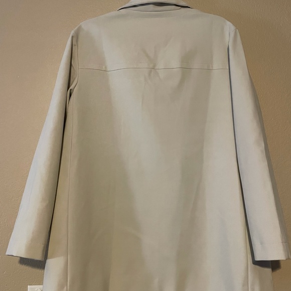 TALBOTS COAT DOUBLE BREASTED OFF WHITE - Picture 4 of 5